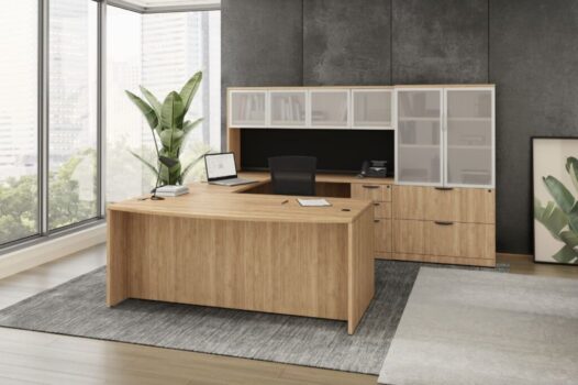 wrap around desk and chair for office
